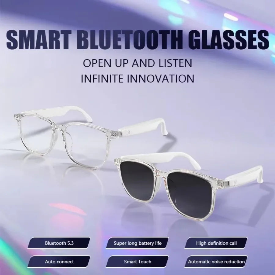 Smart Bluetooth Glasses Polarized UV Protection Blue Light Blocking Lenses Cycling Driving Music Listening Calling Glasses